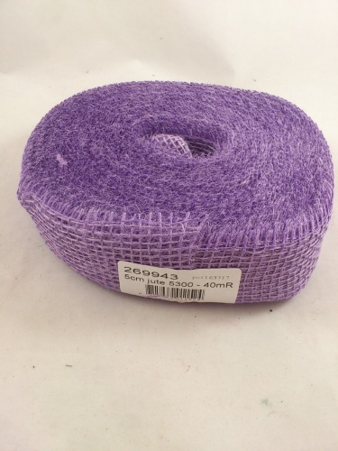 Jute 5 cm 40 m. lavender